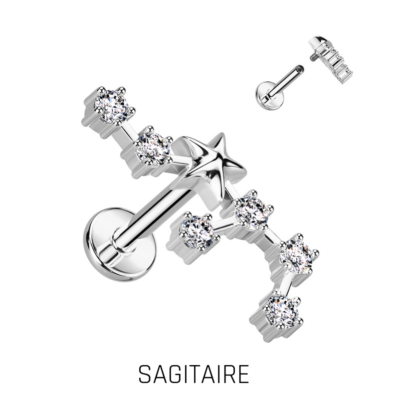 Piercing Zodiaque en Acier Chirurgical – Signe Astrologique