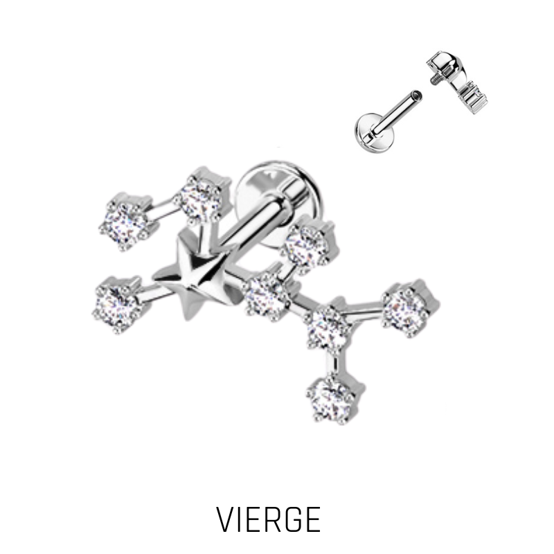 Piercing Zodiaque en Acier Chirurgical – Signe Astrologique