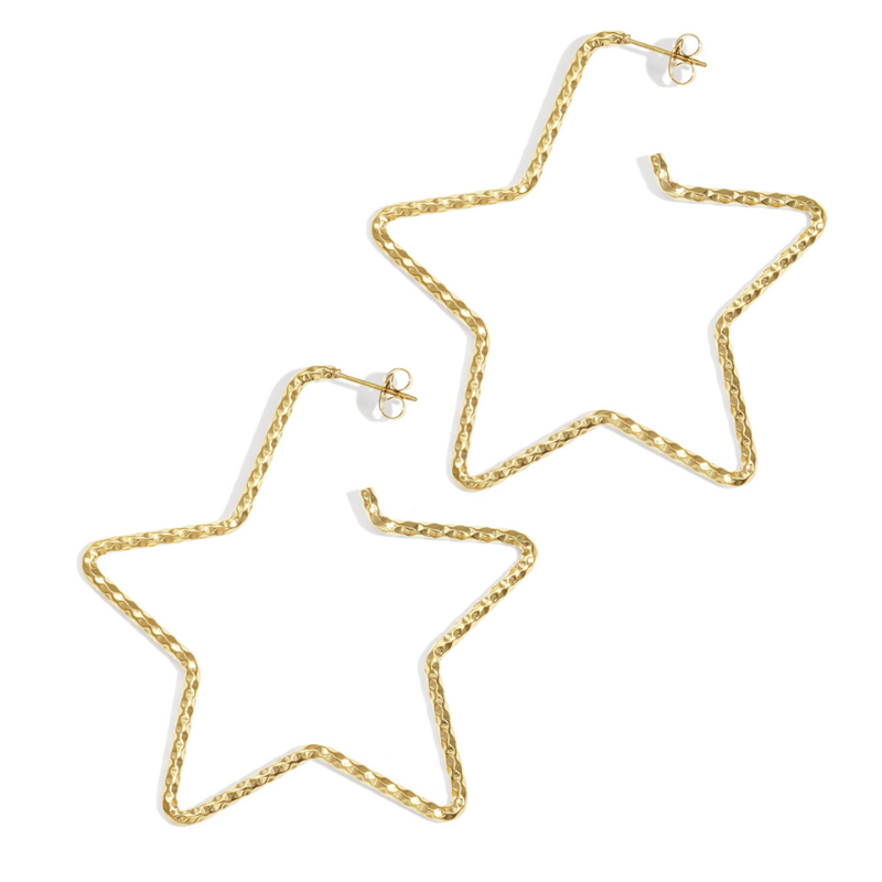 Boucles d’Oreilles Étoile XXL