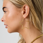 Boucles d’Oreilles Étoile XXL de profil