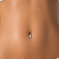Piercing Nombril Titane ASTM F136 – Zircon Rectangle
