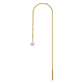 Boucle d'oreille pendante avec perle