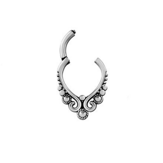 Anneau clicker Anna en acier chirurgical