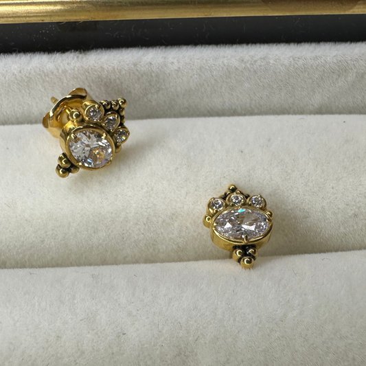 Boucle d'oreille Sophia en PVD Gold