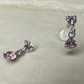 Piercing clip en or blanc pendentif cartilage et tragus