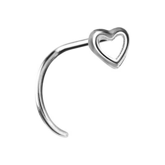 Piercing de nez coeur ajouré