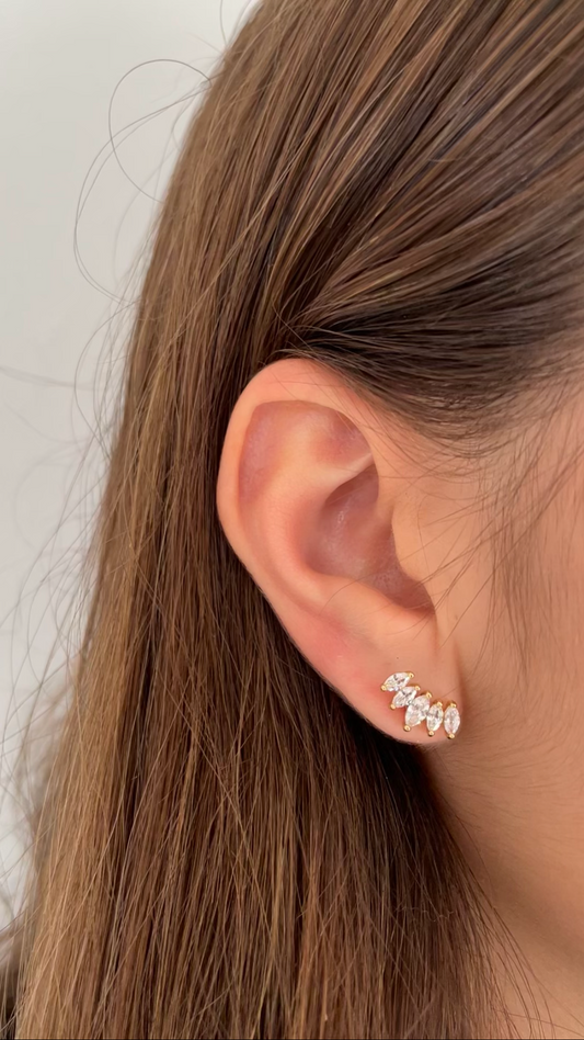 Piercing en acier chirurgical  doré cartilage de l'oreille