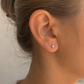Mise en situation Boucle d’oreille zircon titane ASTM F-136 – 3 mm