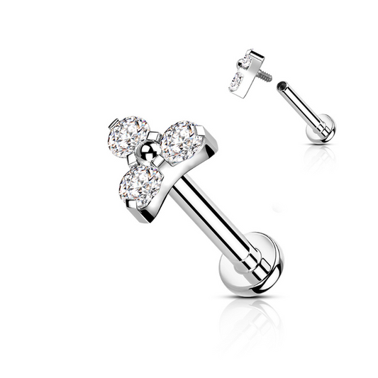 Magnifique piercing de tragus brillant