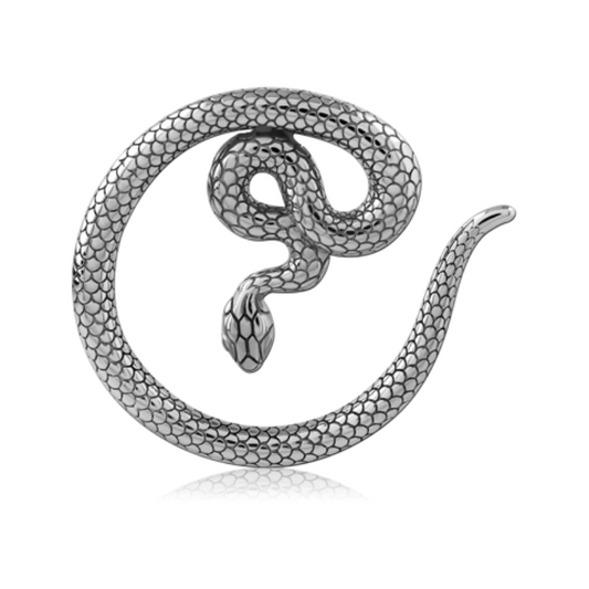 Piercing Écarteur Serpent en Acier Chirurgical – Stretching du Lobe