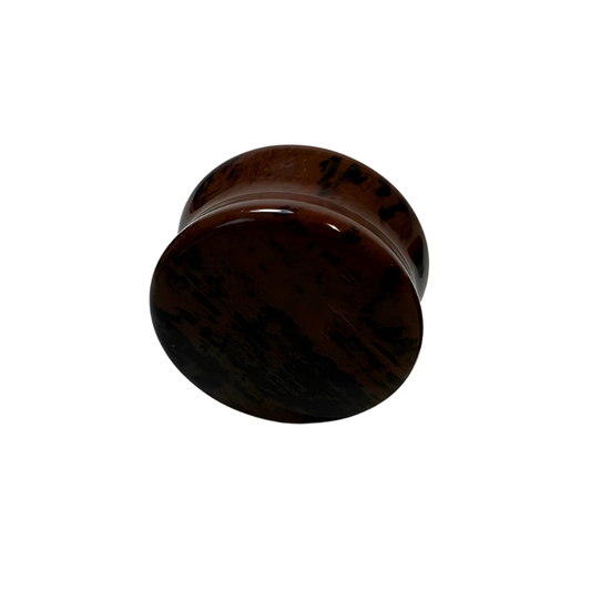 Piercing Plug en Pierre marron
