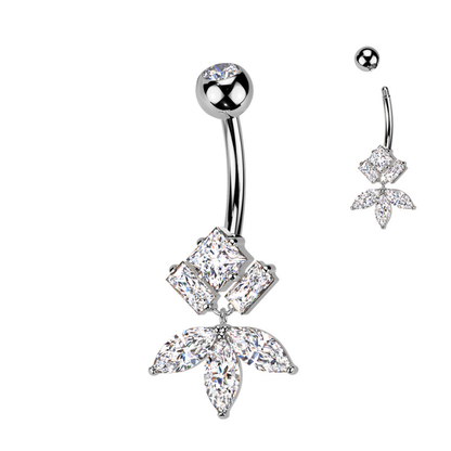 Piercing Nombril Titane ASTM F136 gris