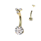 Piercing Nombril Titane ASTM F136 Doré – Trinity
