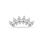 Piercing flat ÉLÉA titane G23 zircons blancs motif 10 mm