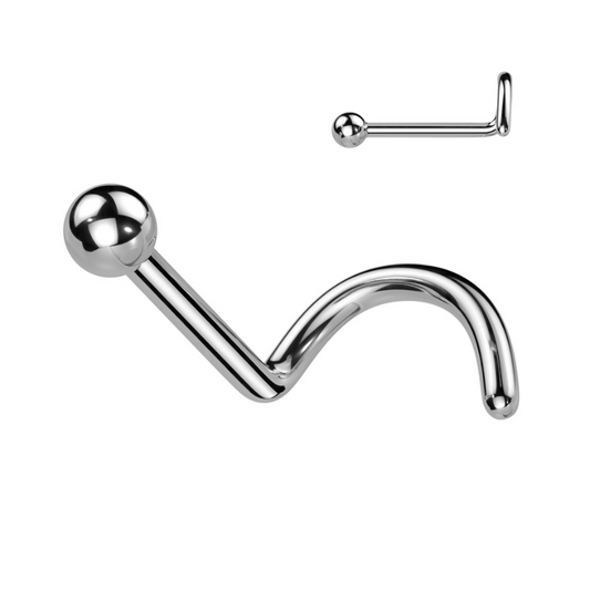 Piercing de nez boule en titane