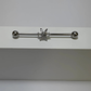 Piercing industriel fleur en acier chirurgical et rhodium