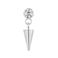 Piercing labret titane ASTM-F136 avec cone suspendu