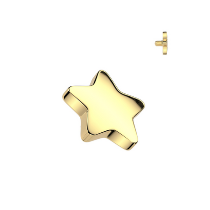 Piercing microdermal étoile en titane