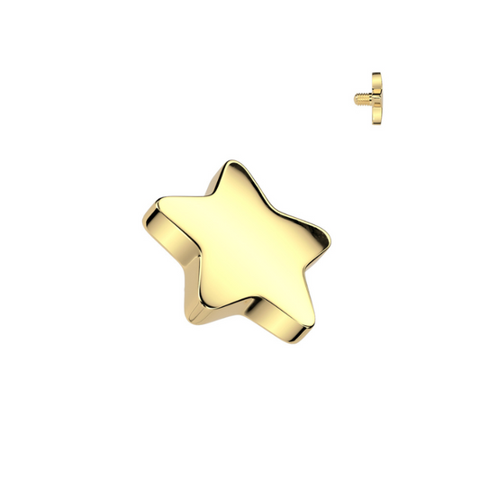 Piercing microdermal étoile en titane