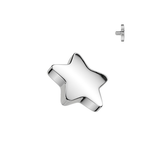 Piercing microdermal étoile en titane