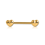 Piercing téton bouclier filigrane coeurs Piercing téton bouclier filigrane coeurs