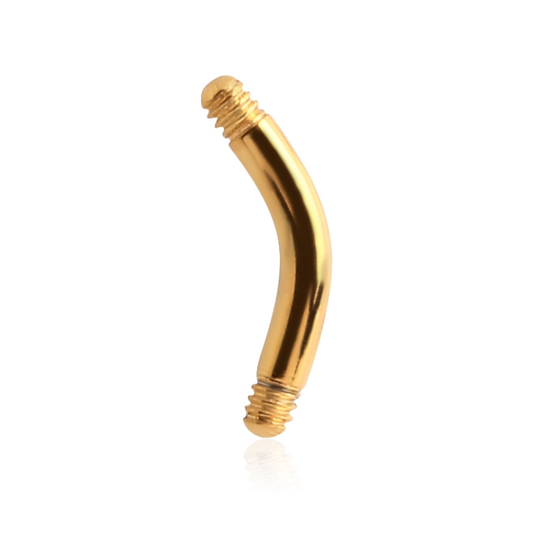 Piercing barre courbe PVD gold