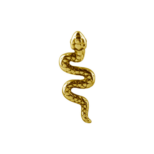 Boucle d'oreille serpent en Pvd gold