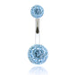 Piercing nombril en cristal de swarovski