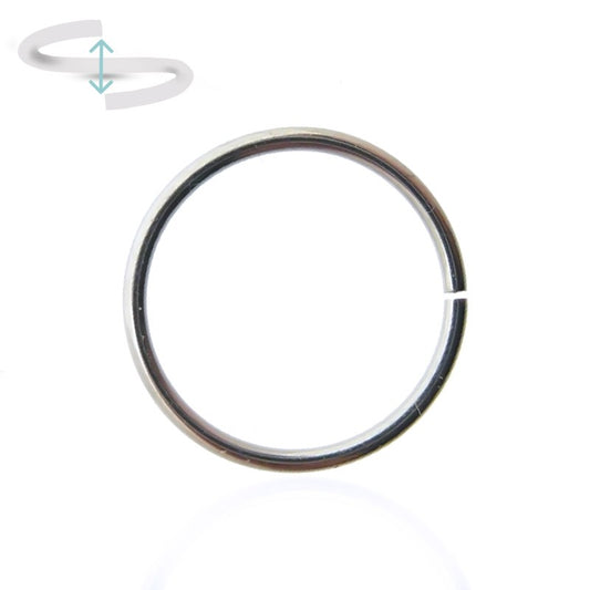 Piercing anneau en titane à écarter