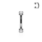 Piercing rook et daith avec brillants
