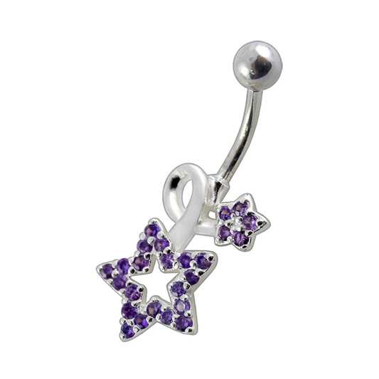 Piercing nombril étoile filante