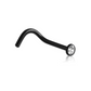 Piercing nez titane noir