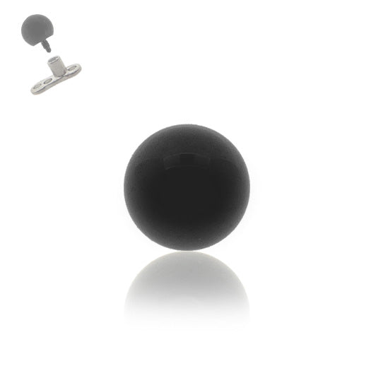 Piercing micro-dermal acier noir anodisé