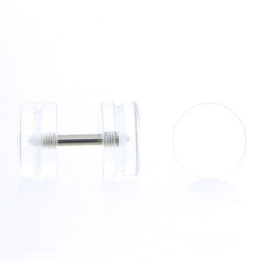 Piercing faux écarteur en acrylique