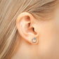 Boucle d'oreille pomme en argent