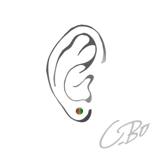 Boucle d'oreille rasta