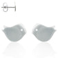 Boucle d'oreille oiseau en acier chirurgical