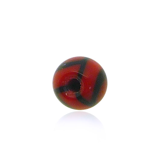 Boule de piercing ballon rouge