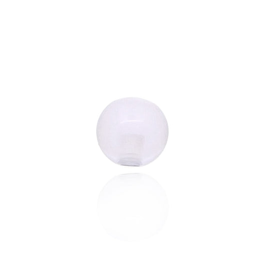 Piercing boule transparente mauve