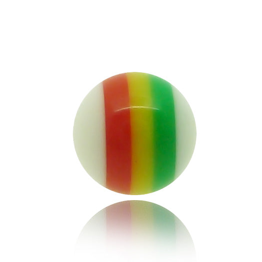 Boule acrylique rasta