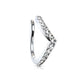 Faux piercing de nez avec strass