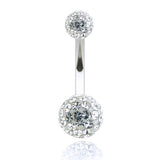Piercing nombril en cristal de swarovski