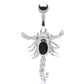 Piercing nombril pendentif scorpion