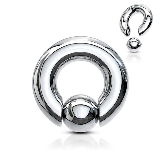 Piercing anneau gros diamètre à ouverture manuelle