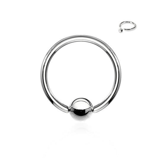 Piercing anneau avec boule à cliper