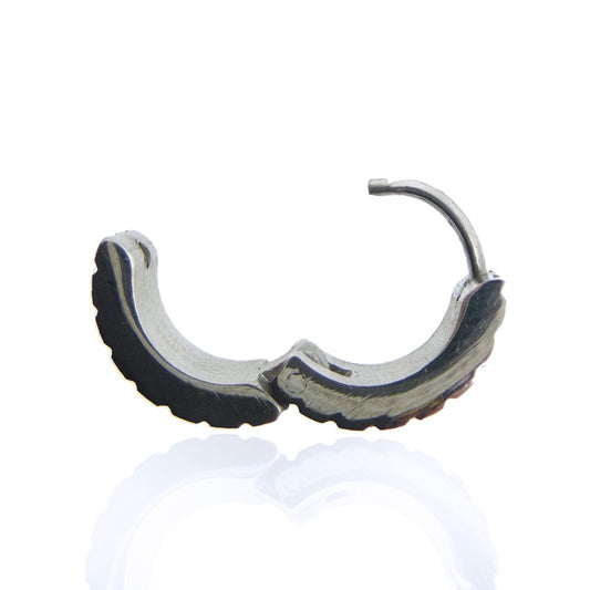 Piercing oreille : anneau acier chirurgical