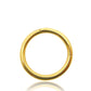 Anneau clicker en or jaune facile à poser (cliquable) 1,6mm