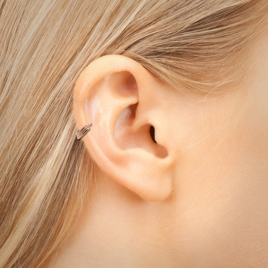 Anneau clicker style or rose pour l'oreille (hélix et tragus)