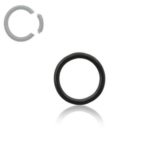 Piercing anneau segment en titane noir