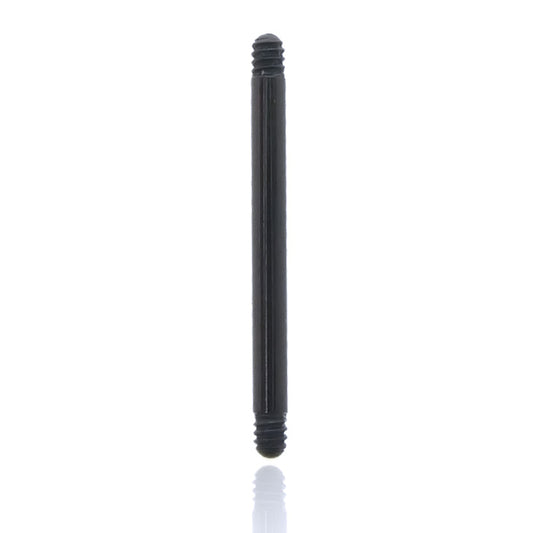 Piercing barre droite acier chirurgical noir